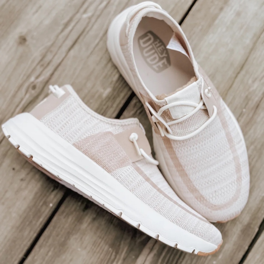 Hey Dude Women’s Sirocco Neutral Sneakers Slip On Size 6